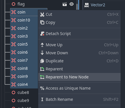 Reparent to New Node