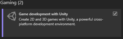 Game development with Unity